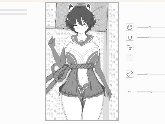 寝ているツバキにいたずらするゲーム RJ01716016