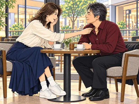 二十七年ぶりに再会した人妻は、白い靴下を履いていた サンプル画像 2
