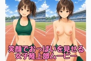 ユニを脱いでおっぱいを見せてくれる女子陸上部員動画