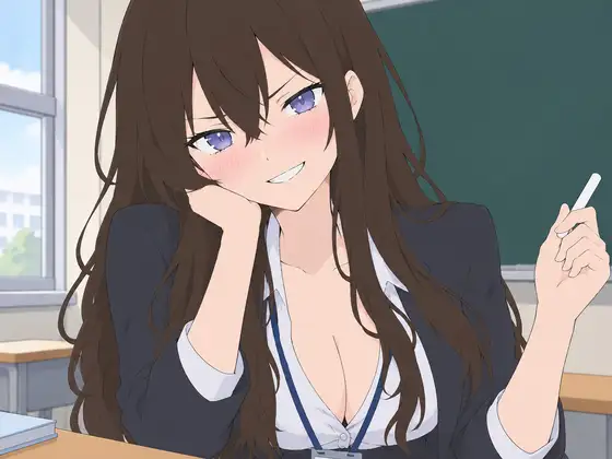 風俗で副業する女教師に口止め手コキ罵倒される生徒会長の俺 ジャケット画像