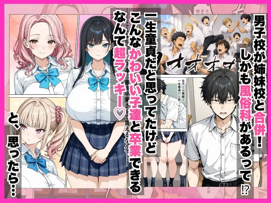 学校合併で風俗科ギャルに連続逆指名されてハーレム無双した話 サンプル画像 2