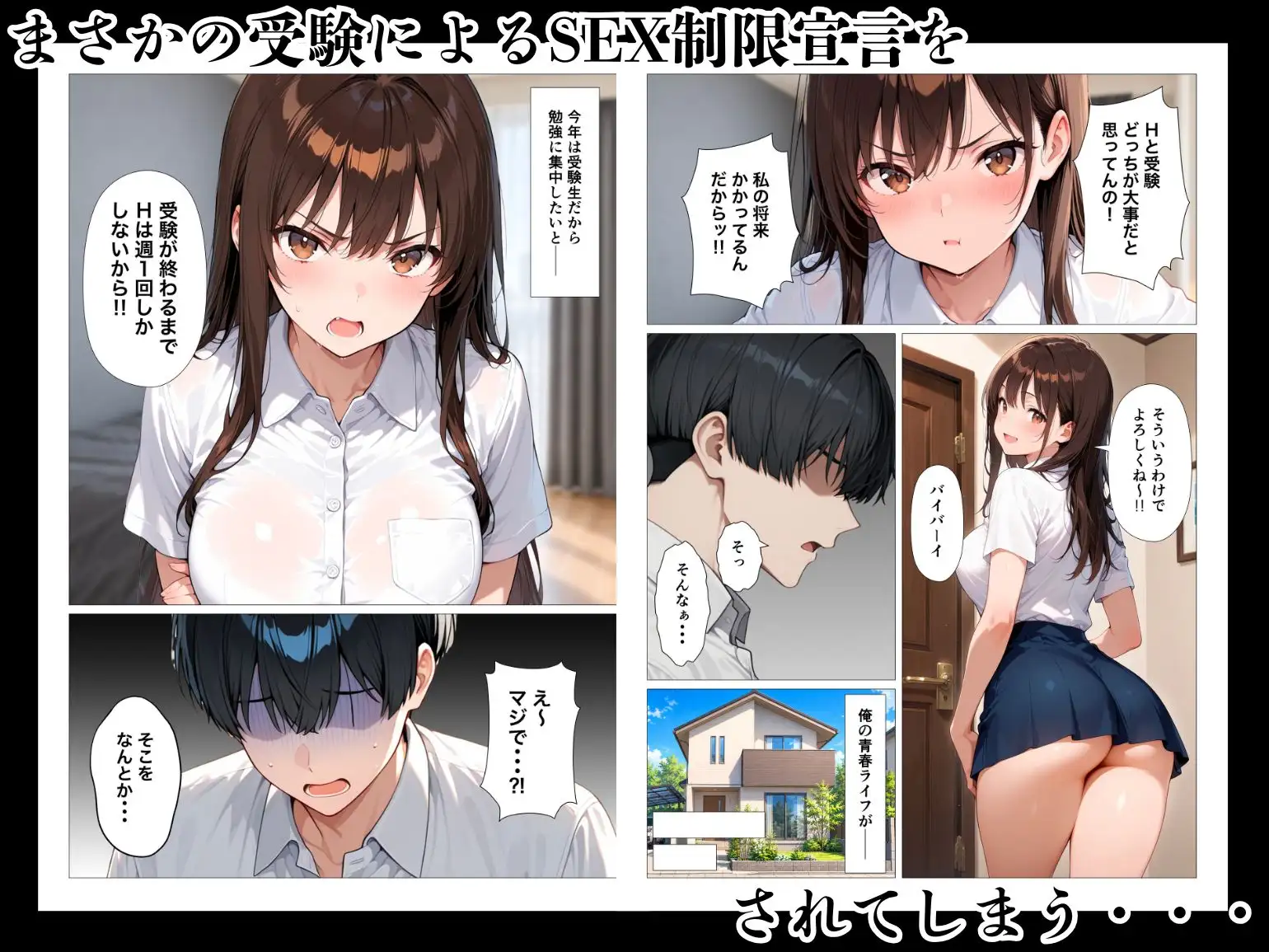 真面目な幼馴染の裏の顔ど淫乱すぎて理性崩壊逆NTRされた話 サンプル画像 2