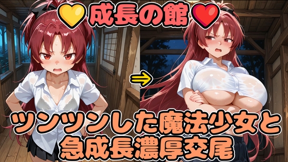 【成長の館】ツンツンした魔法少女と急成長交尾