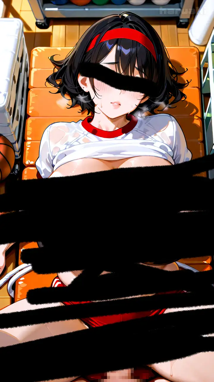 【AIアニメ巨乳美女写真集】Vol.19爆乳ブルマ女子まなみんのひみつの性部活動 サンプル画像 3