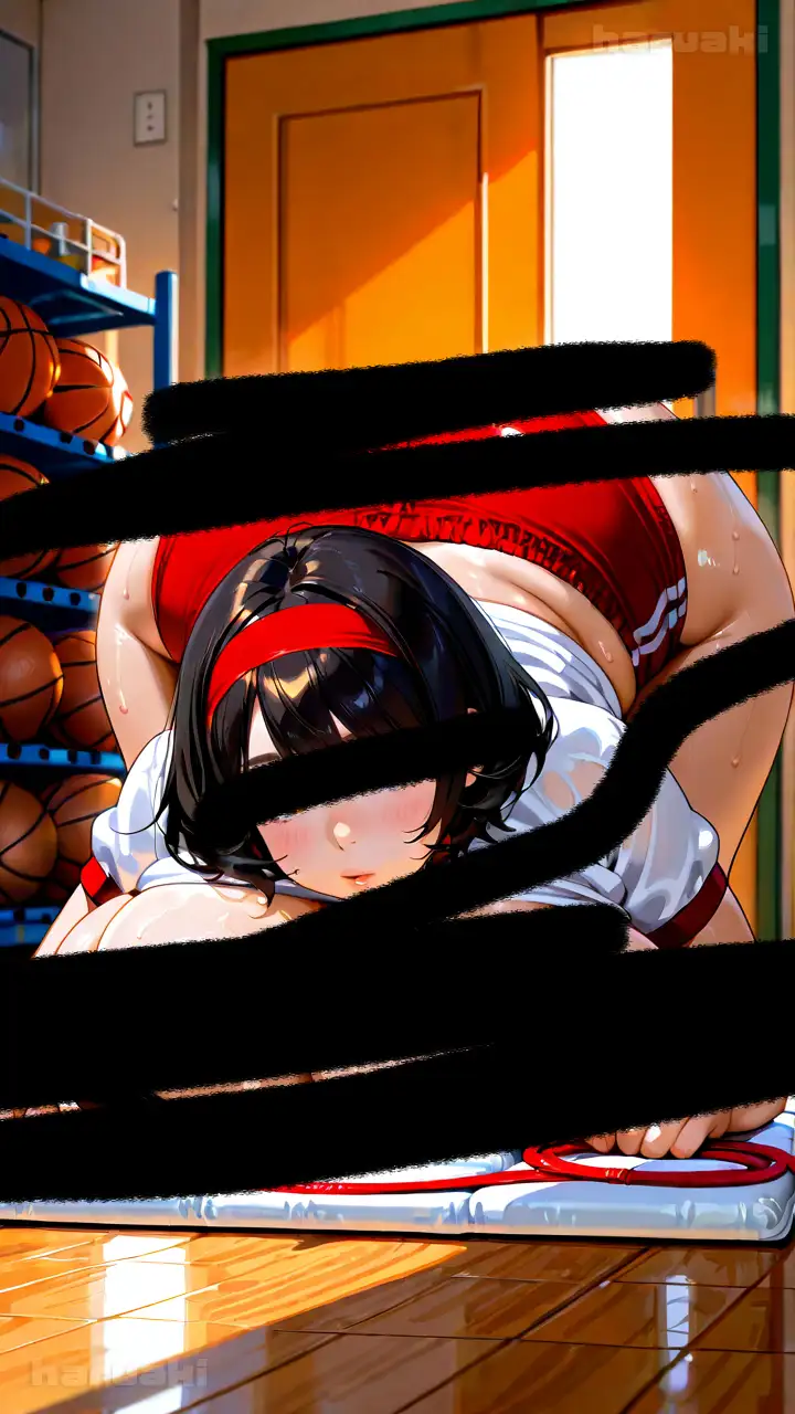 【AIアニメ巨乳美女写真集】Vol.19爆乳ブルマ女子まなみんのひみつの性部活動 サンプル画像 5