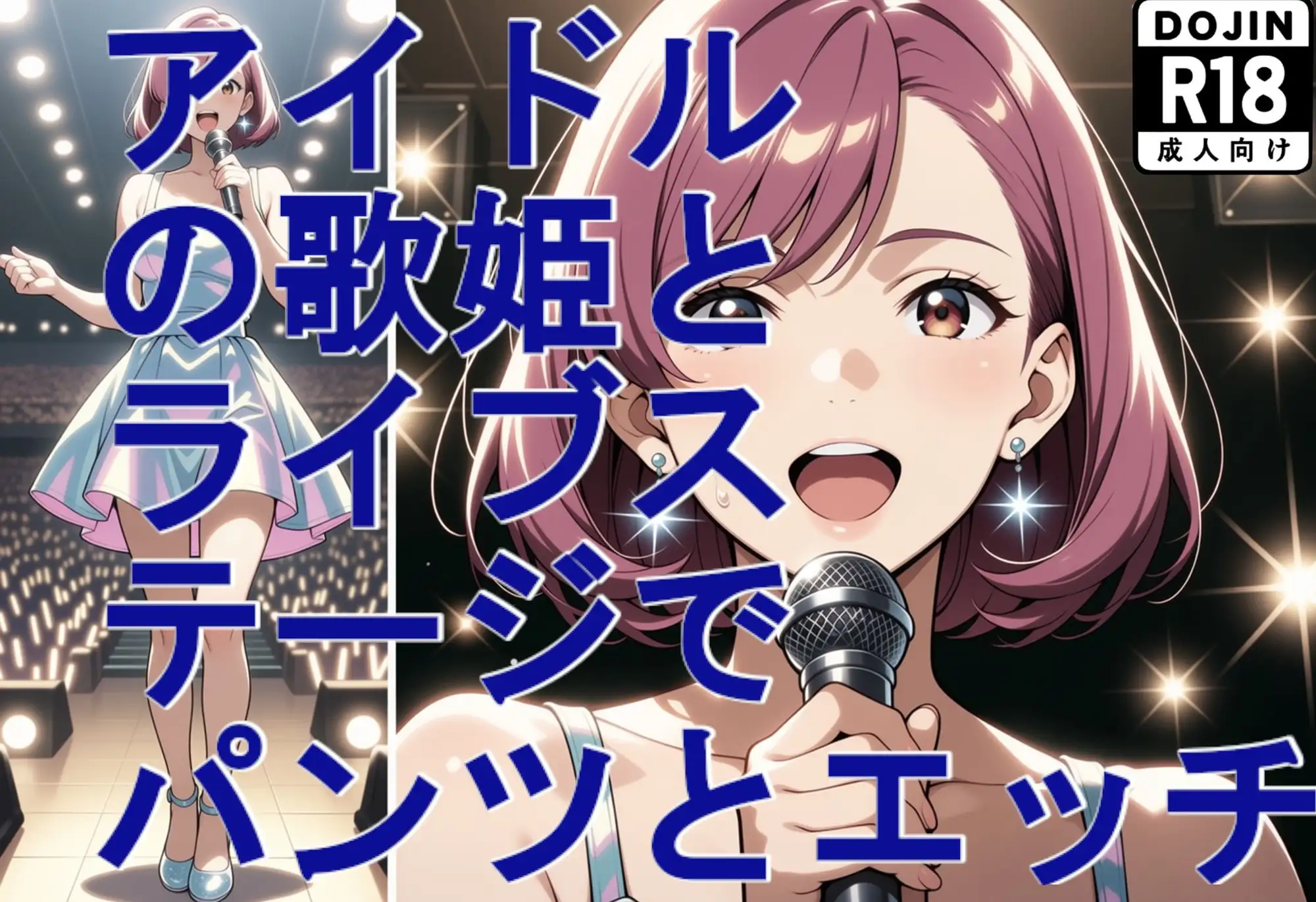 【超美麗動画の歌付き。歌音声付き。】アイドルの歌姫とライブステージでパンツとエッチ(高画質版) サンプル画像 3