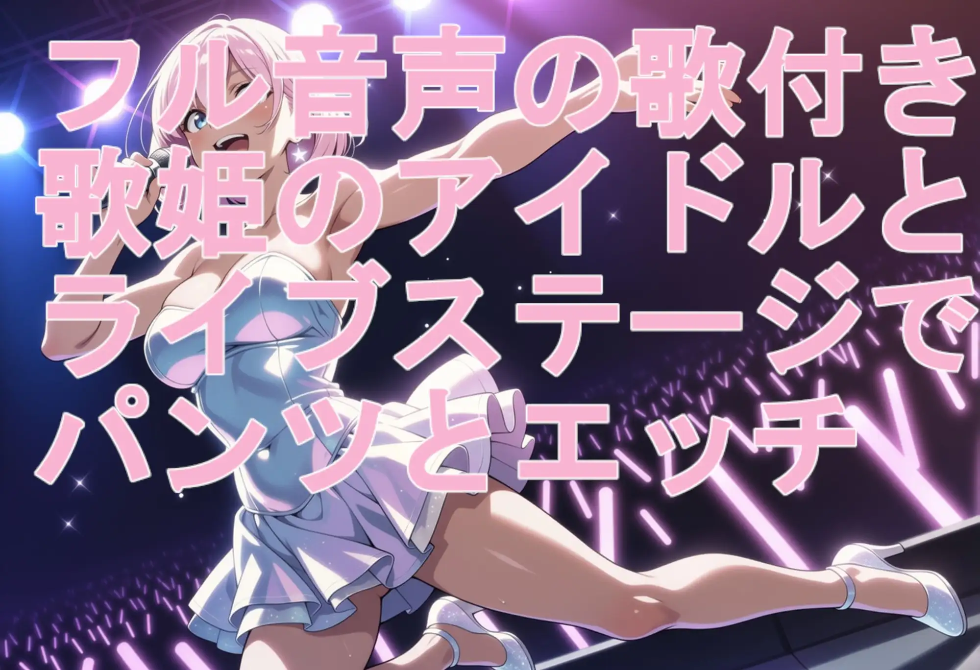 【超美麗動画の歌付き。歌音声付き。】アイドルの歌姫とライブステージでパンツとエッチ(高画質版) サンプル画像 5