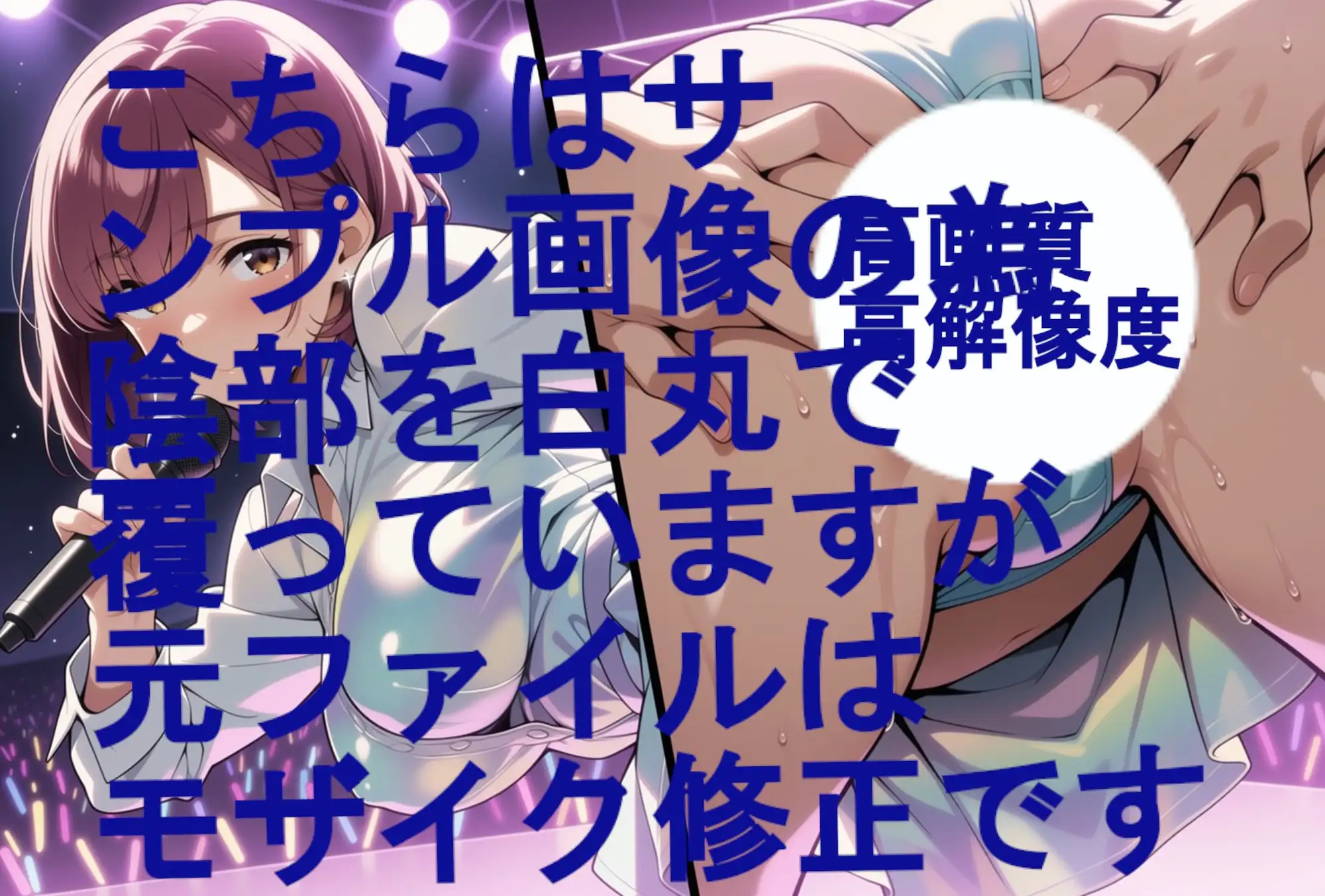 【超美麗動画の歌付き。歌音声付き。】アイドルの歌姫とライブステージでパンツとエッチ(高画質版) サンプル画像 6