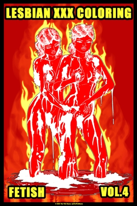 Lesbian Fetish Erotica: XXX Adult Colouring Book - Vol. 4