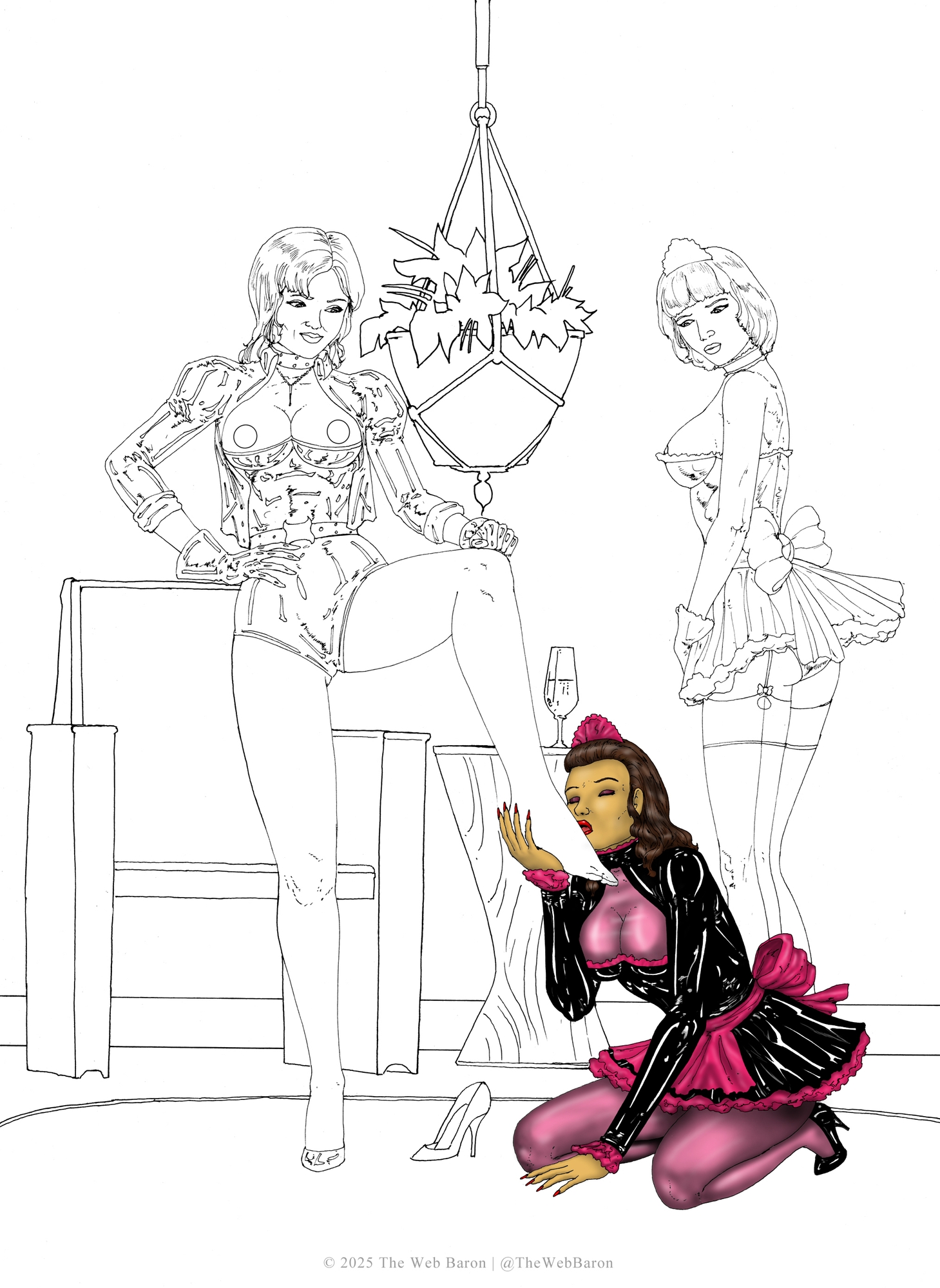 Lesbian Fetish Erotica: XXX Adult Colouring Book - Vol. 4のサンプル画像 1
