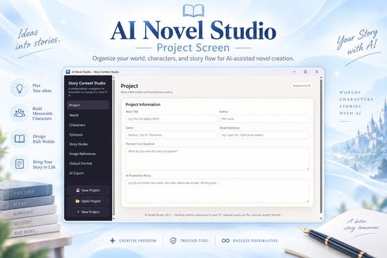 AI Novel Studio - AI-Assisted Novel Design Tool