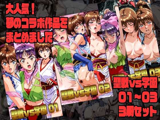 聖戦vs学園 01～03 3冊セット