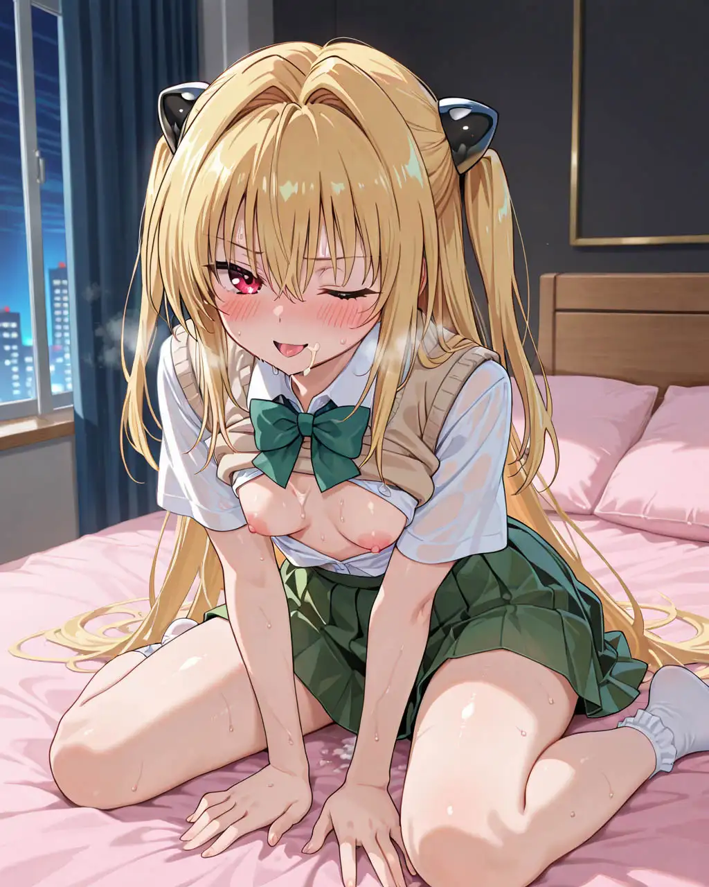 金色の○とホテルでいちゃいちゃえっちする サンプル画像 3