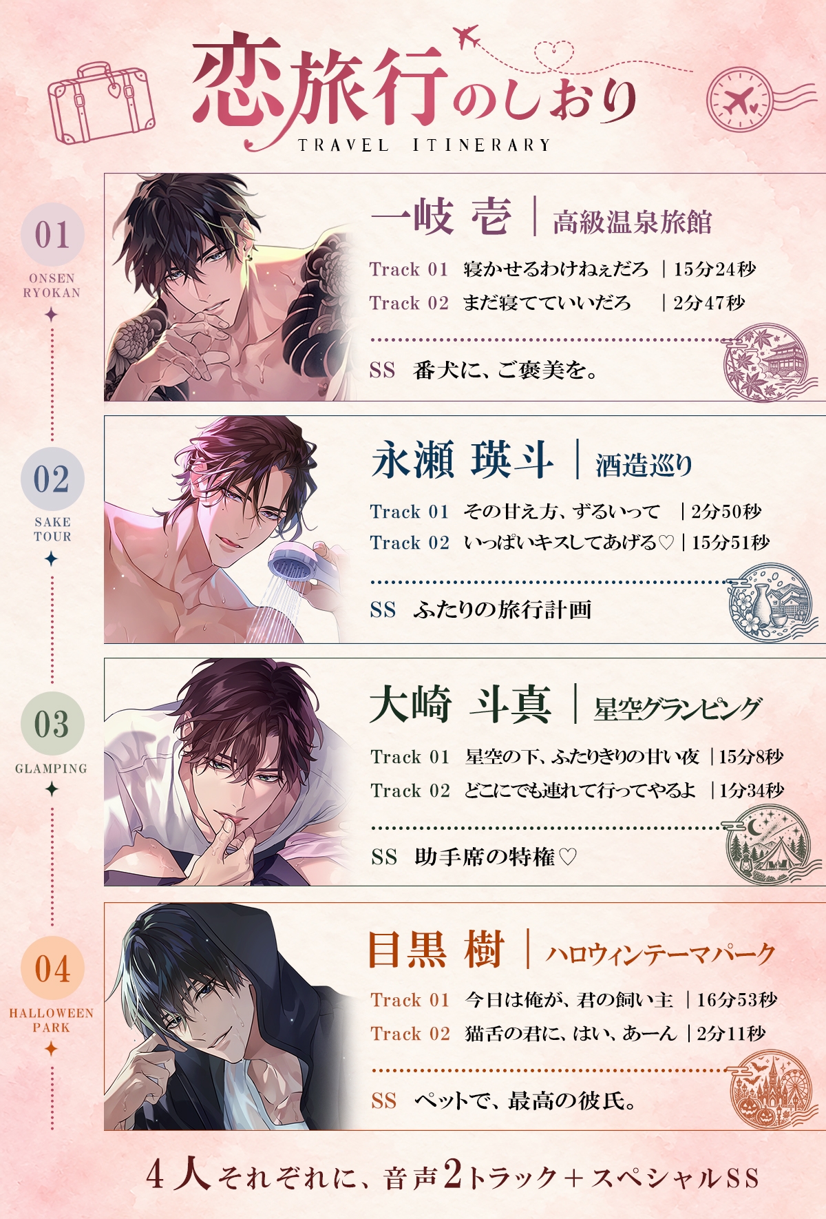 【4人の彼と旅先で濃密SEX♡連続絶頂×濃厚キスハメ×乳首責め×浴衣初夜】大好きな彼と、恋♡旅行♡ふたりきりのお泊まりデート【KU100で体験する“帰らなくていい夜”】のサンプル画像 4