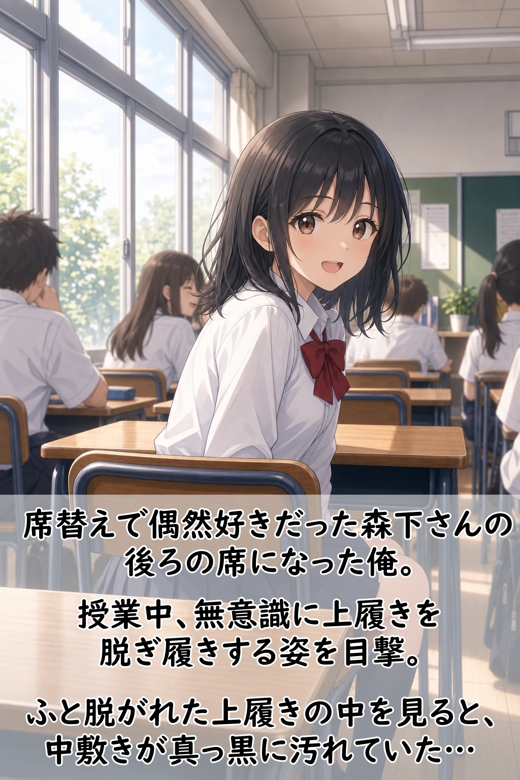 【足の匂いフェチ】好きな女子の上履きの匂いを嗅いでみたら、思ったよりも臭くてもっと大好きになってしまった話【手コキ】