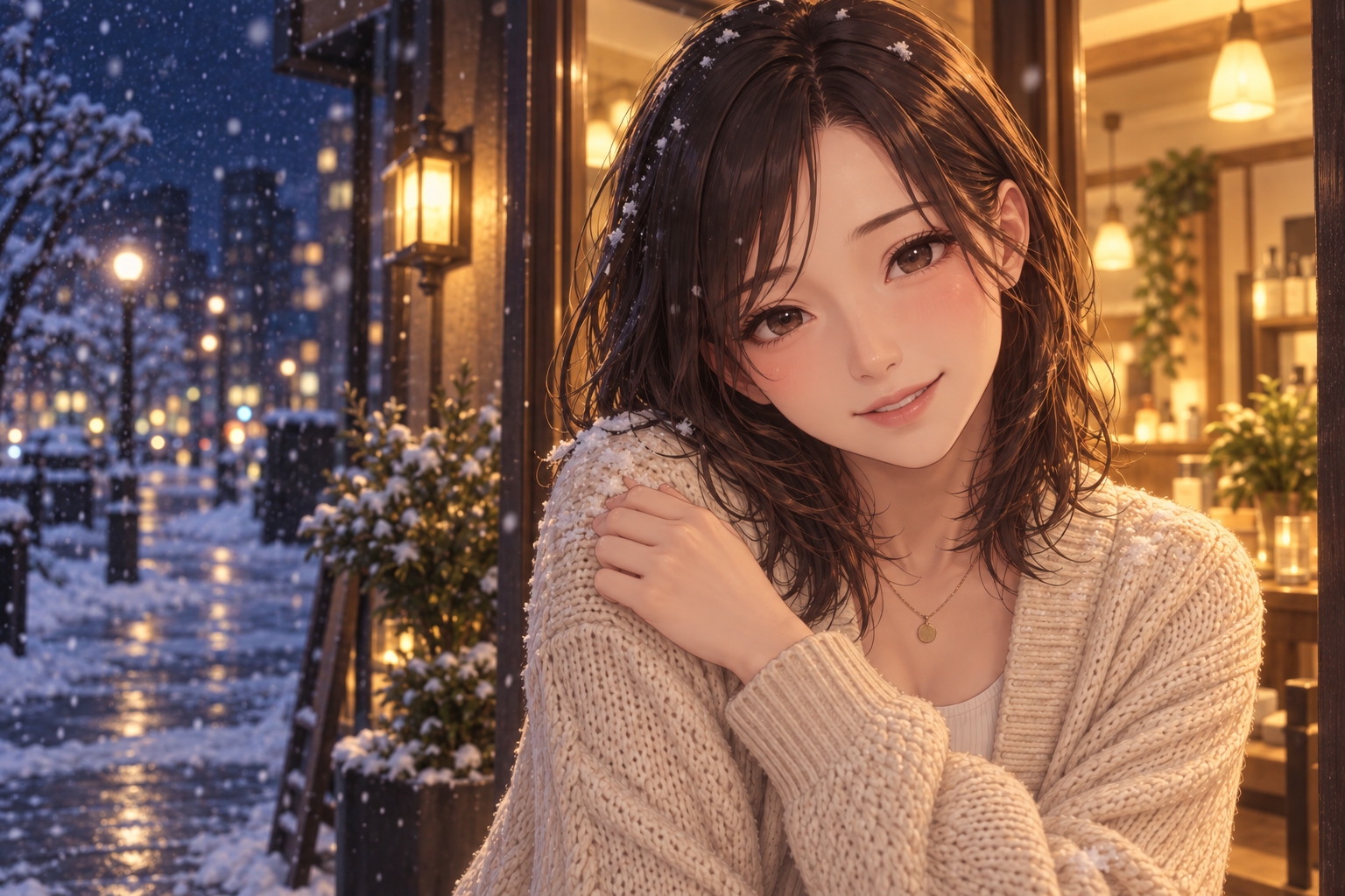 【女性優位催○】凪のサロン・雪の夜～音が消えていく静けさの奥で、委ねたい分だけ委ねる夜～