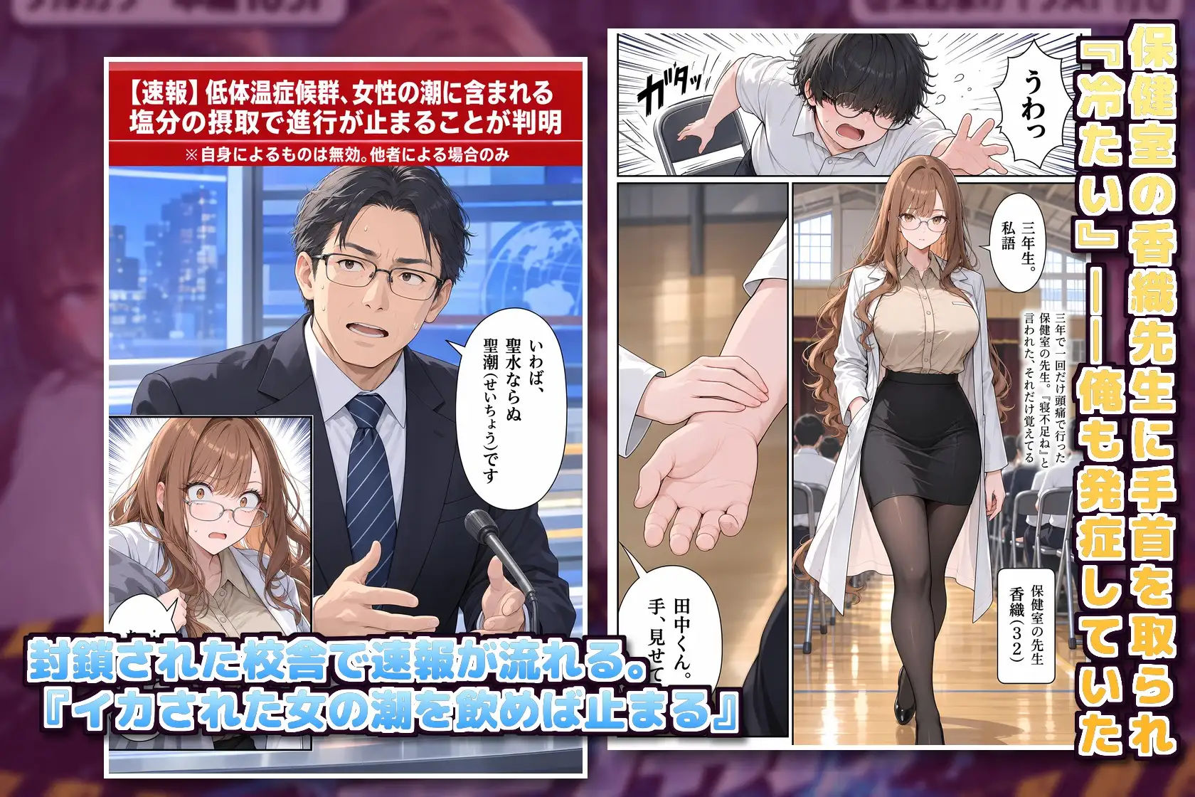 聖潮(せいちょう)―潮を飲まなきゃ死ぬ世界で、非モテの俺が封鎖校舎の女3人を吹かせて救う3日間― サンプル画像 3