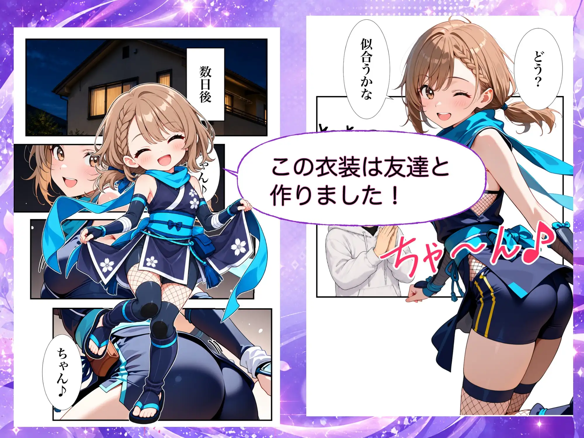 くのいち妹ちゃん〜ブラコン妹ちゃんとでかちんお兄ちゃん外伝〜 サンプル画像 2