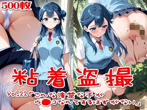 【500枚】粘着盗撮Vol.22「こんな清楚な子がウ●コなんてするはずがない」