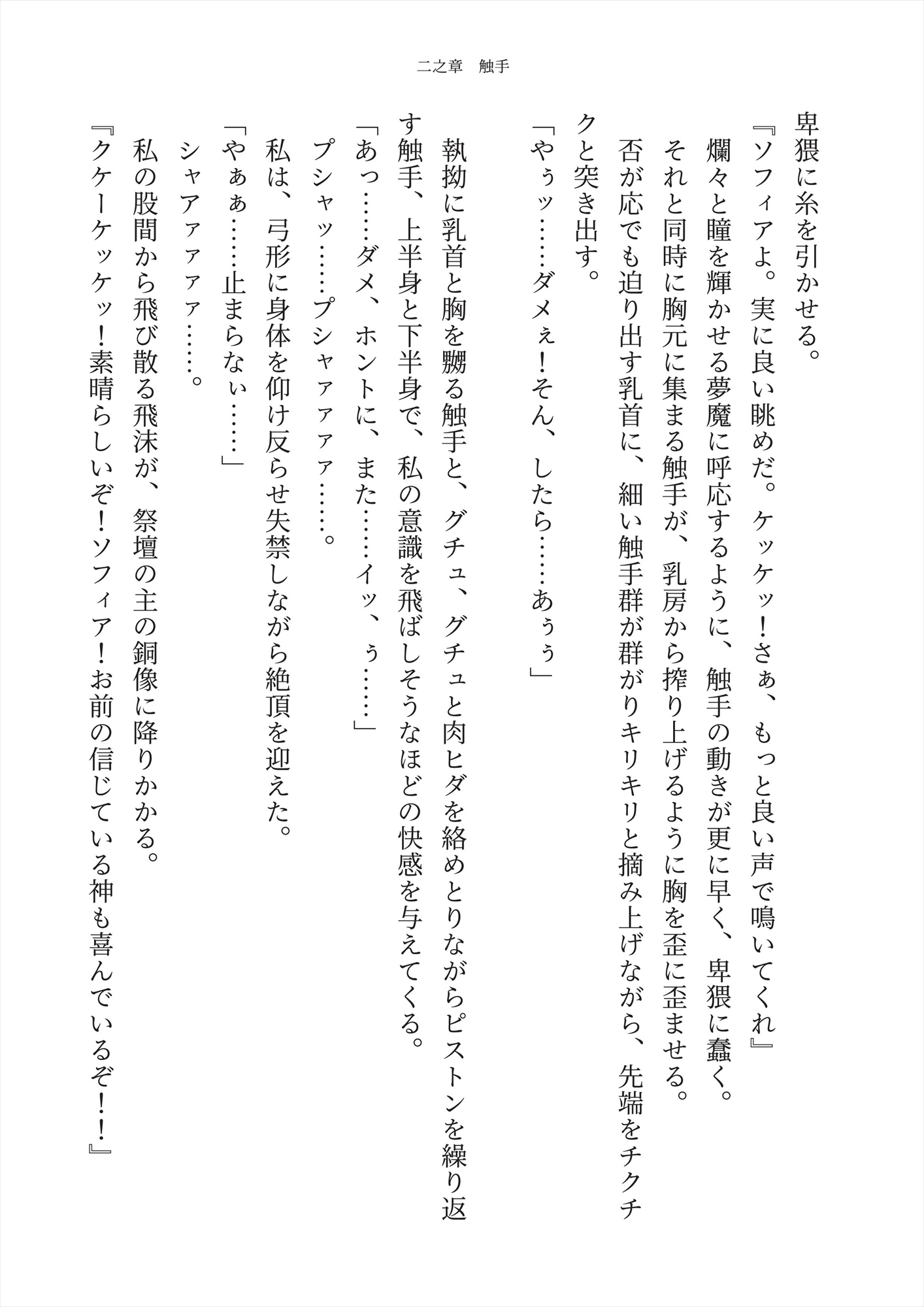 【触手】聖女陥落 ~触手と初老の肉棒に堕ちる聖女~