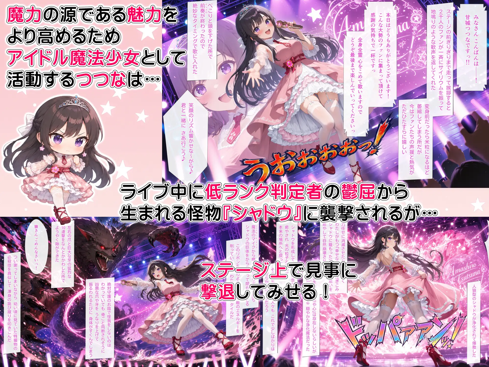 アイドル魔法少女つつなSSR【前編】 サンプル画像 2