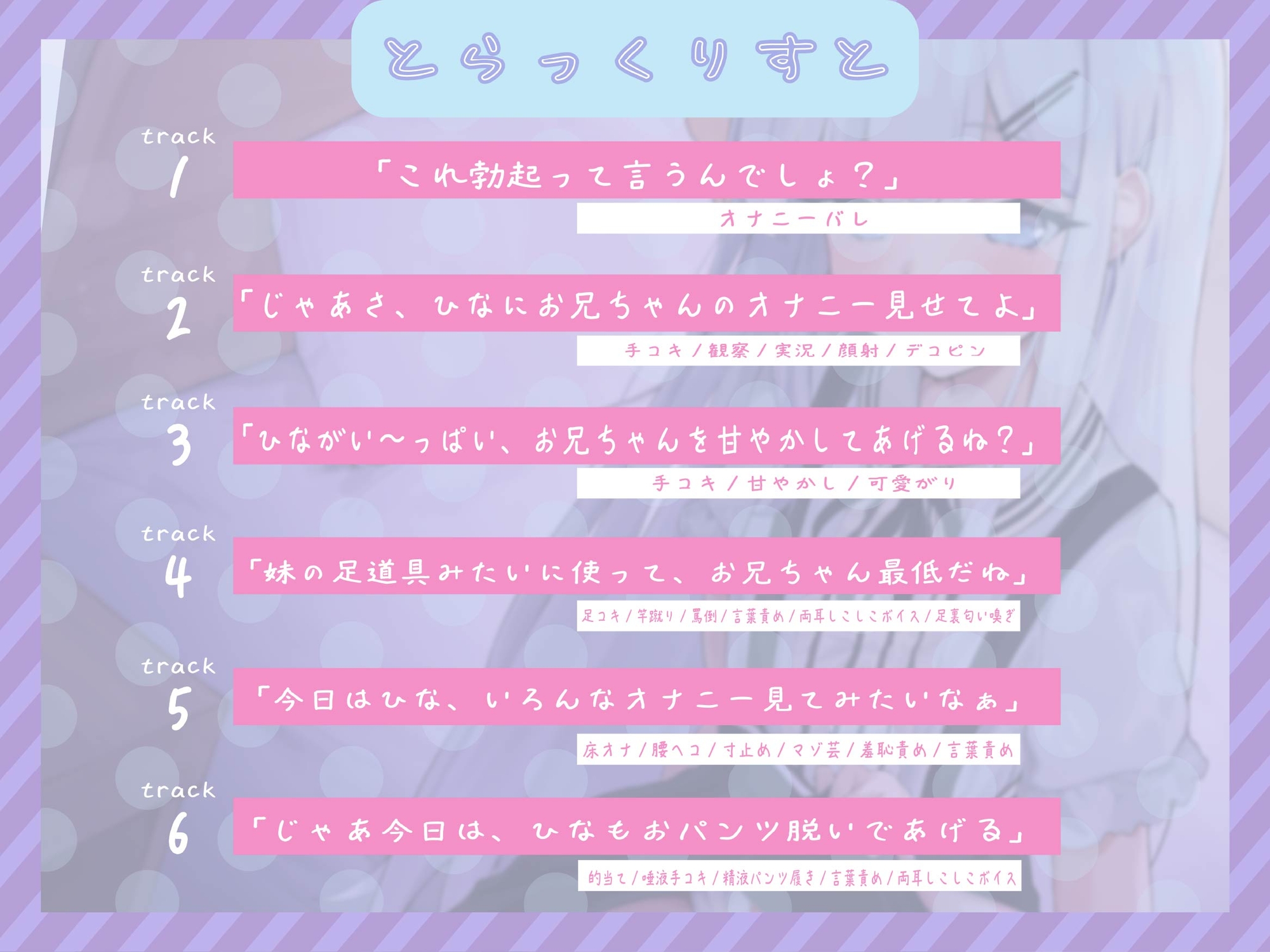 【初動1週間限定特典♡】調教観察羞恥責め♡ 好奇心旺盛○リ妹の背徳マゾオナサポ【レビュー限定特典あり♡】