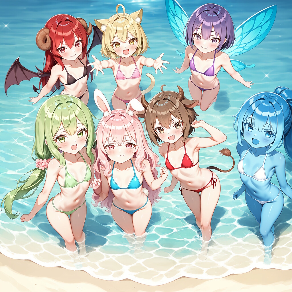うちの七大罪 海に来て、ただただ大きくなってみた サンプル10