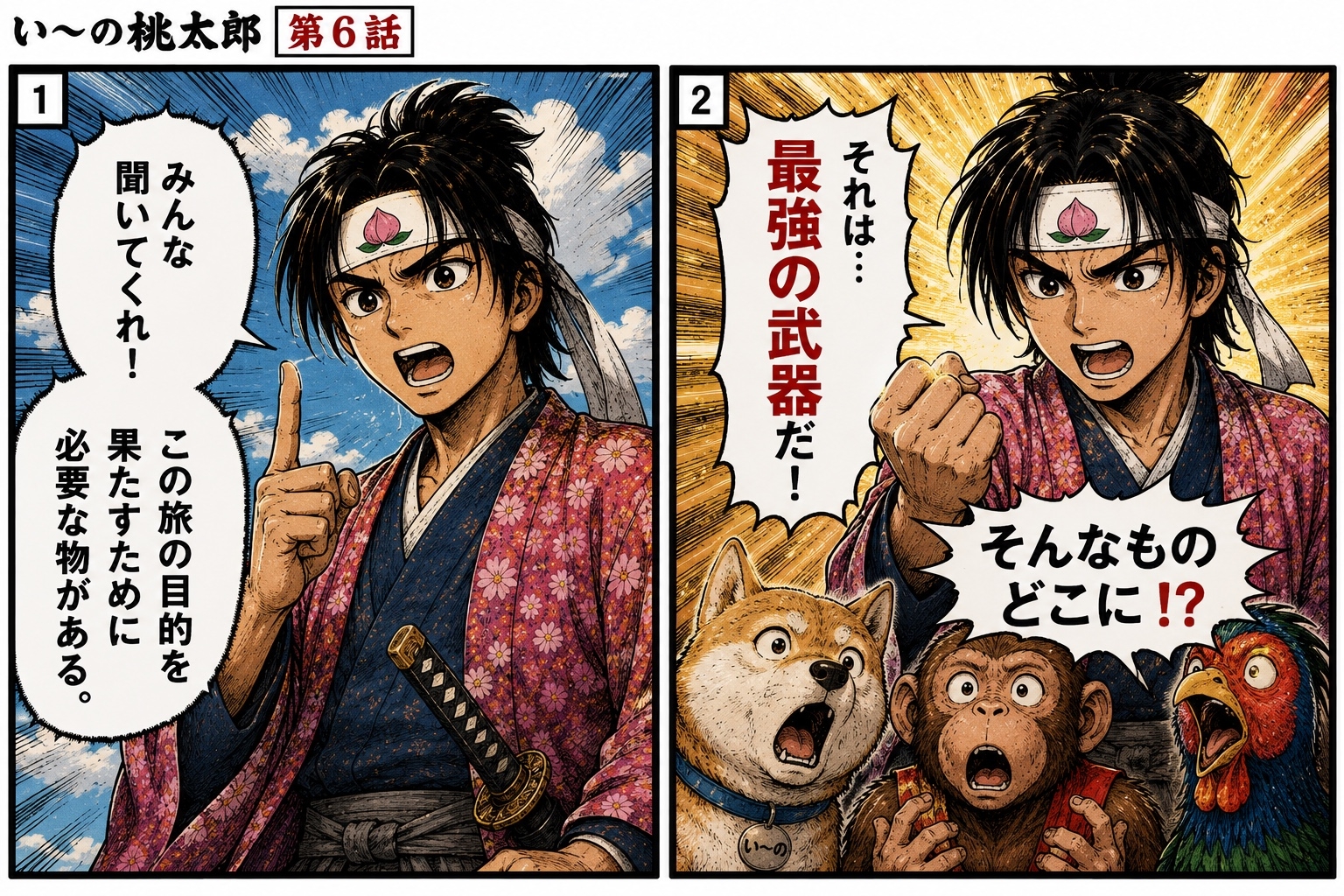 い〜の桃太郎1〜6話前編 お供編-10