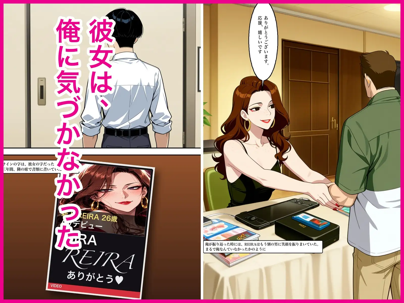 会社を辞めて消えた地味な同僚(26)がAVで売れっ子になってた話 サンプル画像 10