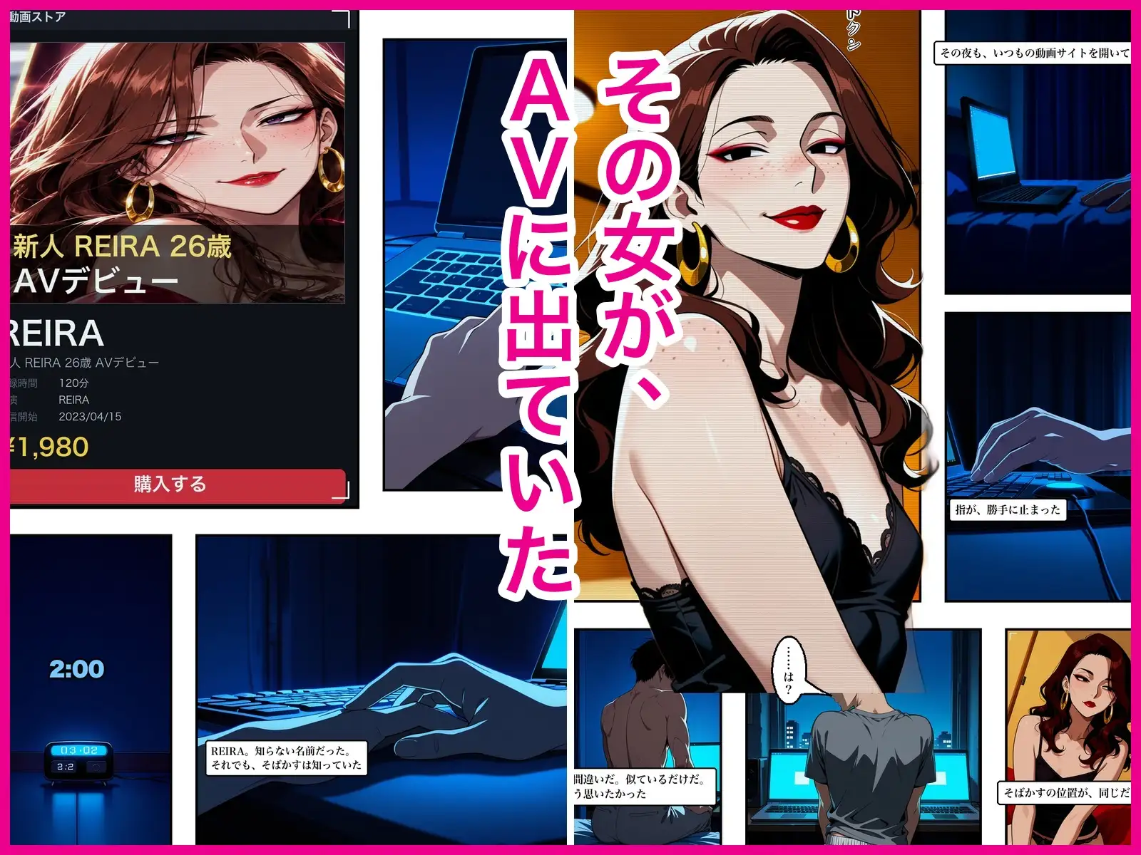 会社を辞めて消えた地味な同僚(26)がAVで売れっ子になってた話 サンプル画像 2