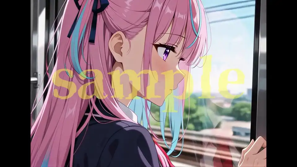 強〇快楽痴〇電車 湊あ〇あ編 THE ANIMATION サンプル画像1
