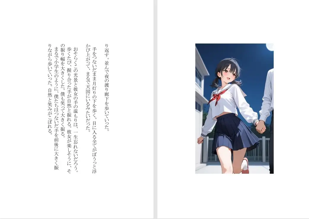 【本格短編青春小説】前夜、月下で手をとって サンプル画像 6