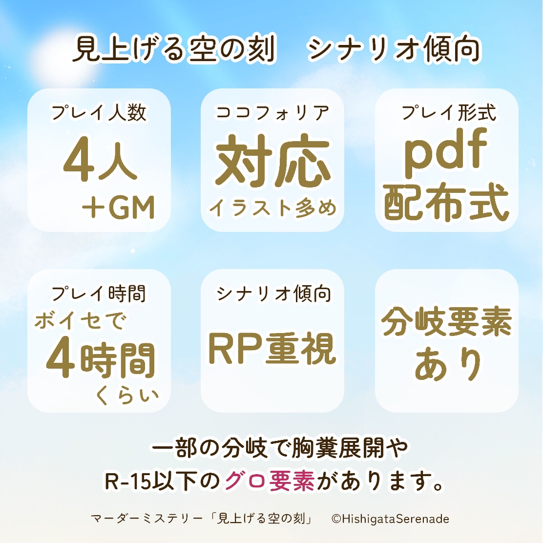 マーダーミステリー「見上げる空の刻」 サンプル3