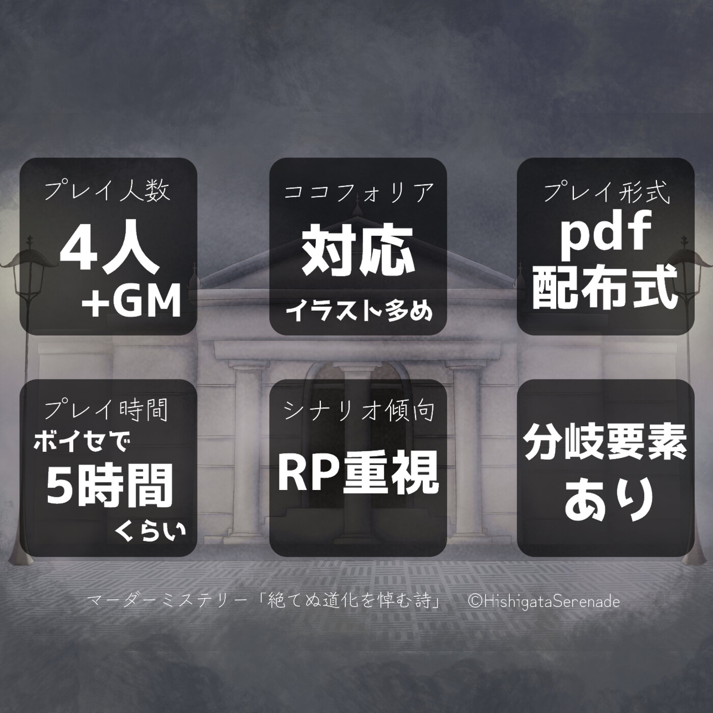 マーダーミステリー「絶てぬ道化を悼む詩」 サンプル2