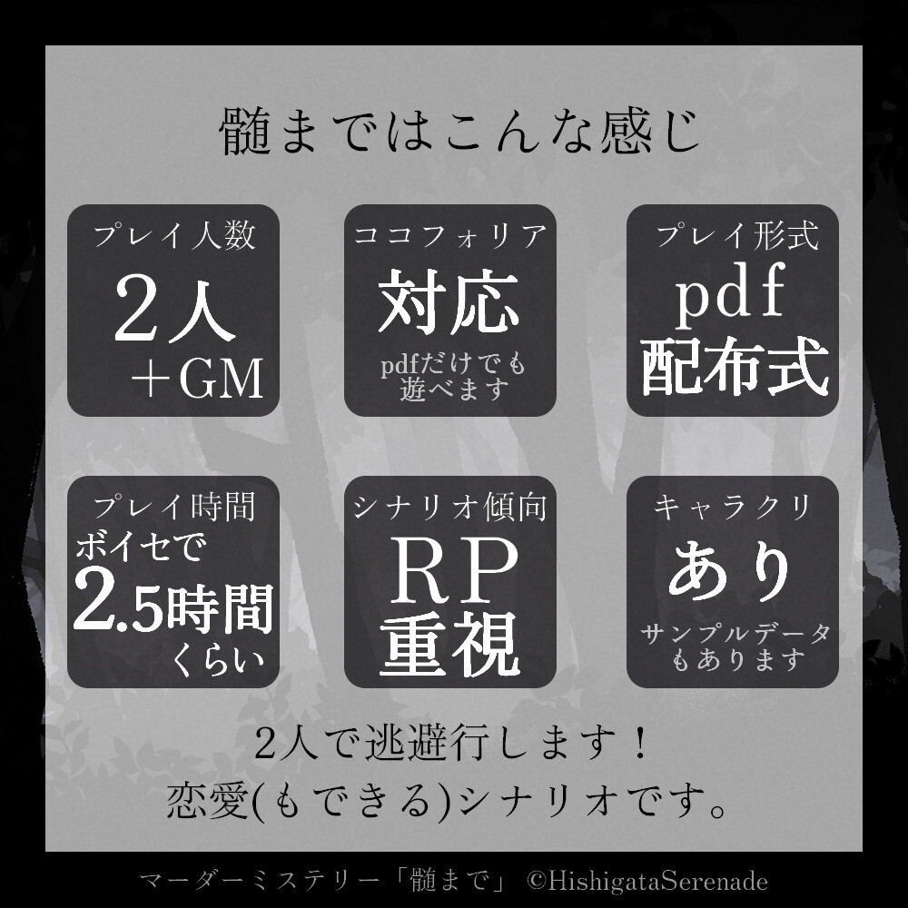 2人用マーダーミステリー「髄まで」 サンプル2