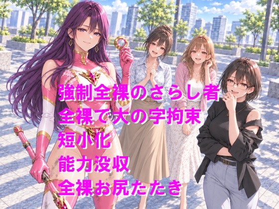 お仕置きヒロイン 射精したら短小になるリングを付けられて公開羞恥おしおきされるスケベ怪人