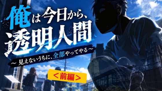 【前編】俺は今日から、透明人間～ 見えないうちに、全部やってやる～