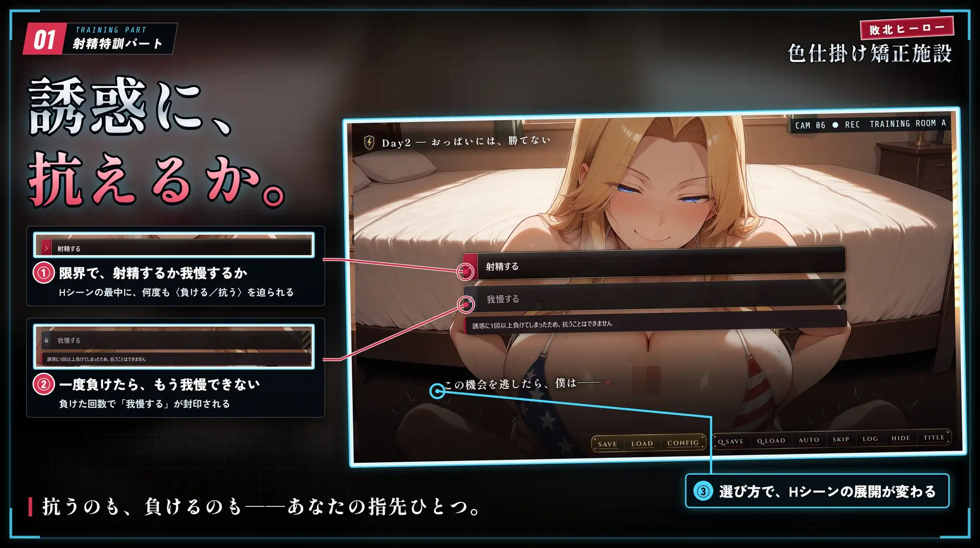 敗北ヒーロー色仕掛け矯正施設 ~ハニトラだらけのザコマゾ特訓~ サンプル画像5