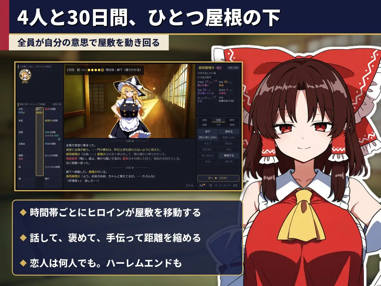 ふしだら幻想郷ルームシェア ~浮気も寝取りも催○も~ サンプル画像4