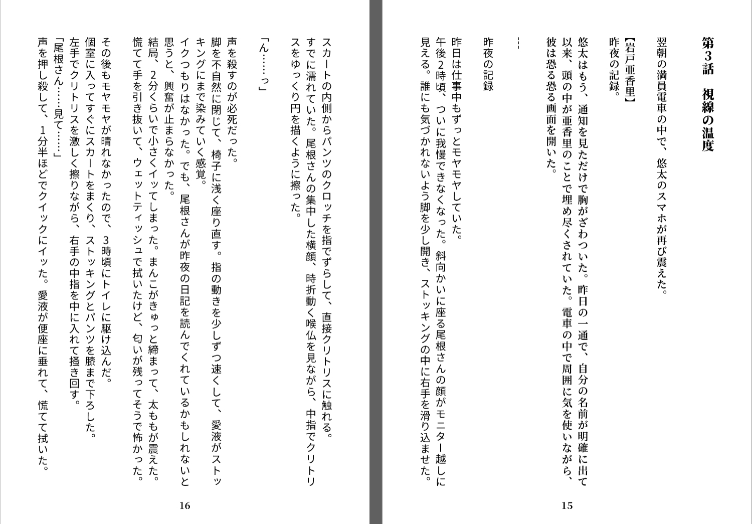 毎日送信！亜香里の自慰日記 ペットシーツの上で毎晩イキ続ける同僚