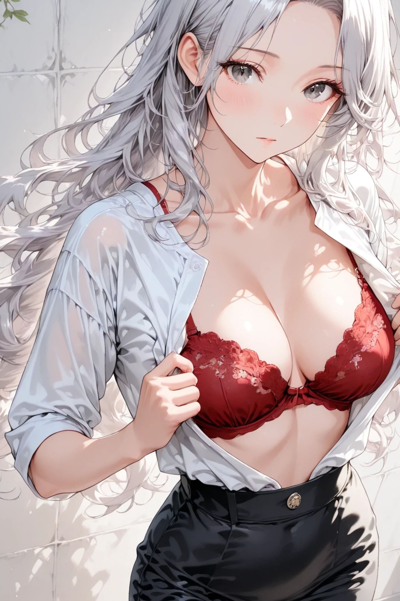 紫苑 - 白い壁 - ヌードイラスト集 5