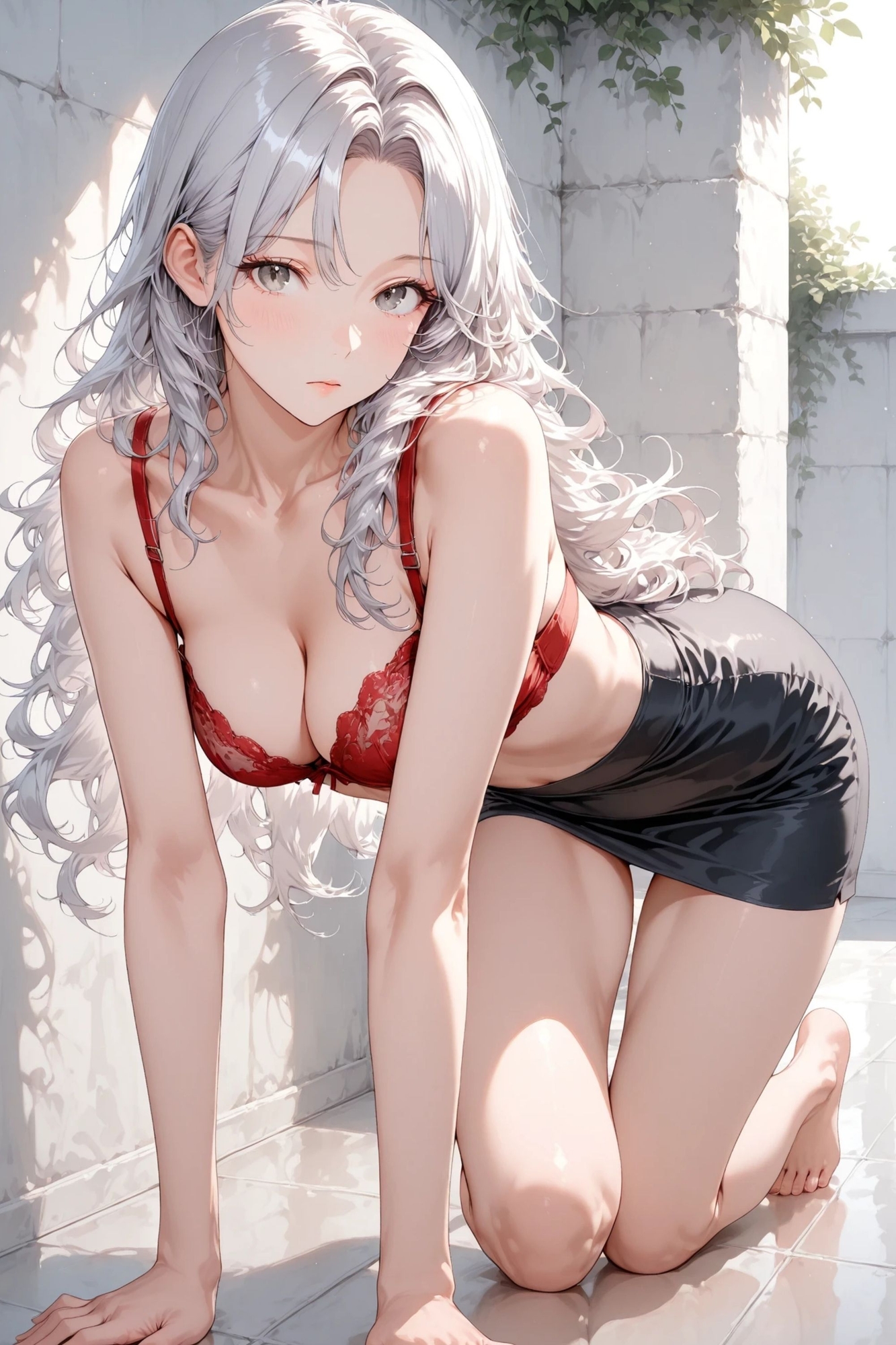 紫苑 - 白い壁 - ヌードイラスト集 6