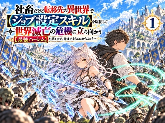 【第1話】社畜だけど転移先の異世界で【ジョブ設定スキル】を駆使して世界滅亡の危機に立ち向かう ～【最強ハーレム】を築くまで、俺は止まらねぇからよぉ！～
