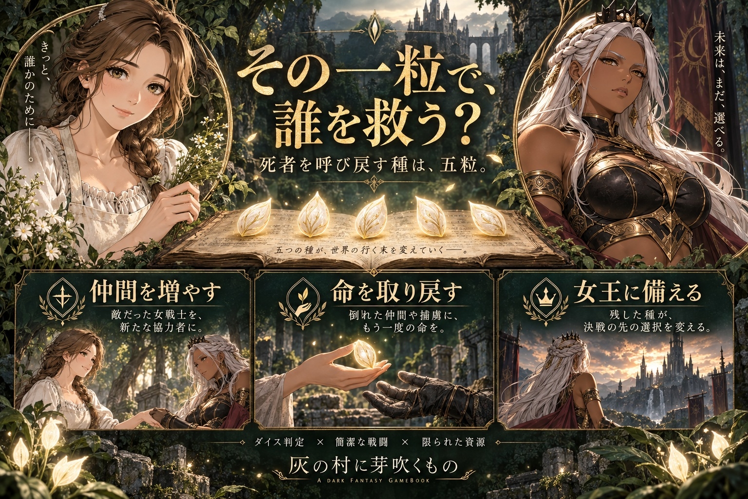 灰の村に芽吹くもの ― 五粒の種とアマゾネスの女王 ―