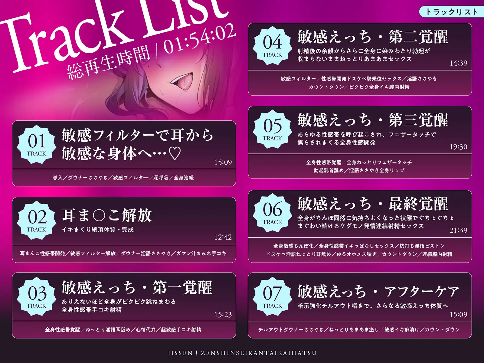 実践！全身性感開発。～えっちで敏感なカラダを作る90分「耳から」かんたん全身開発マニュアル！～ サンプル画像 6