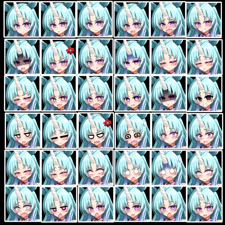 立ち絵素材 ユニコーン サンプル画像 5