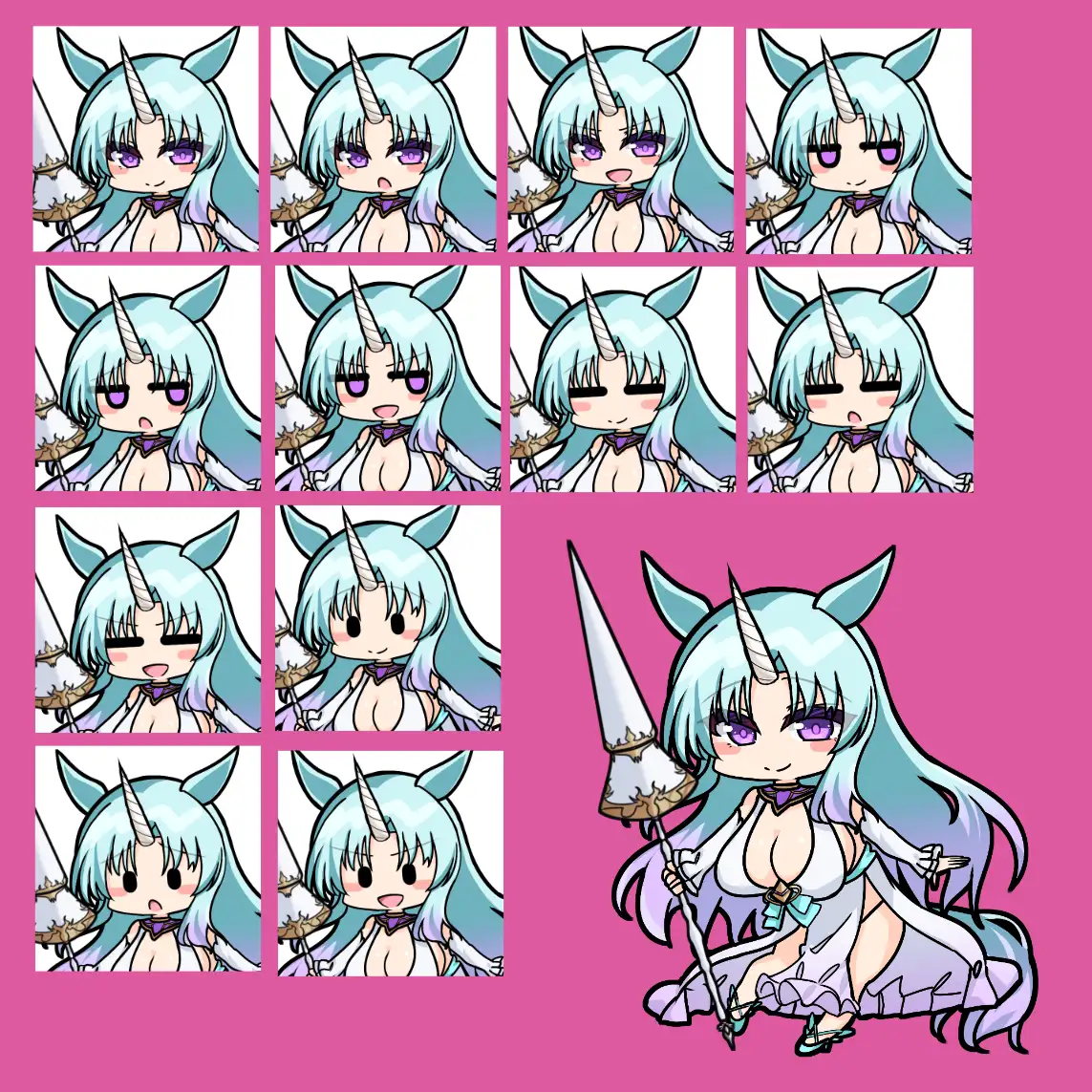 立ち絵素材 ユニコーン サンプル画像 6