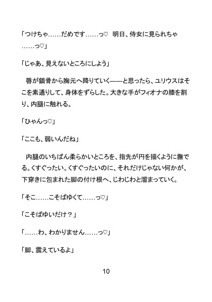 エルフの姫に異世界転生し、推しの王子様と政略結婚するはずが、寿命を延ばす禁術で絶倫発情化した彼に毎晩溺愛中出しされちゃうお話 サンプル6