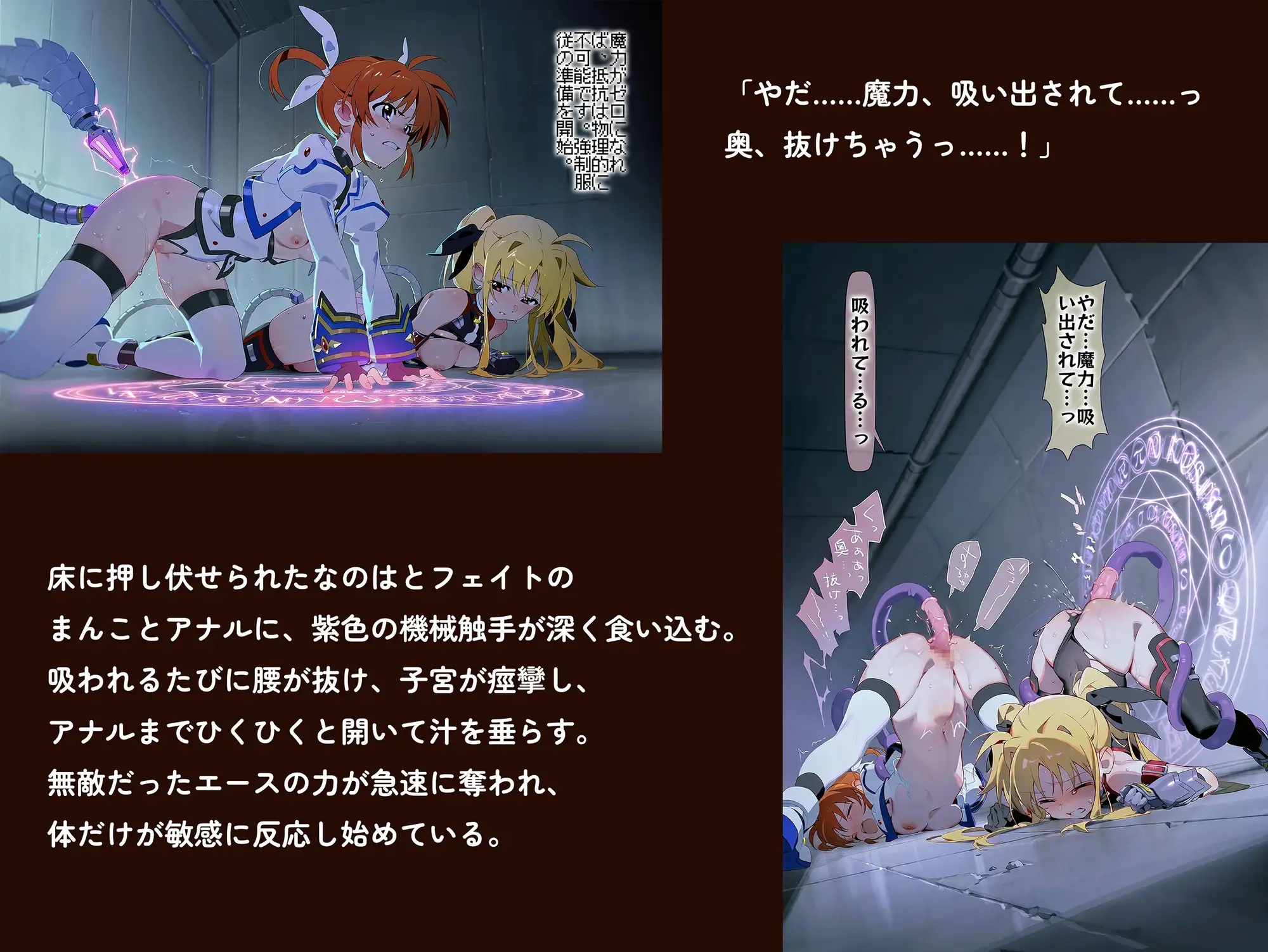 【魔法少女リリカルな○は】【高町な○は/フェ○ト500枚/3mp4】管理局陥落の夜~白銀と閃光を待ち受ける調教の宴~(セリフあり120枚以上) サンプル画像4