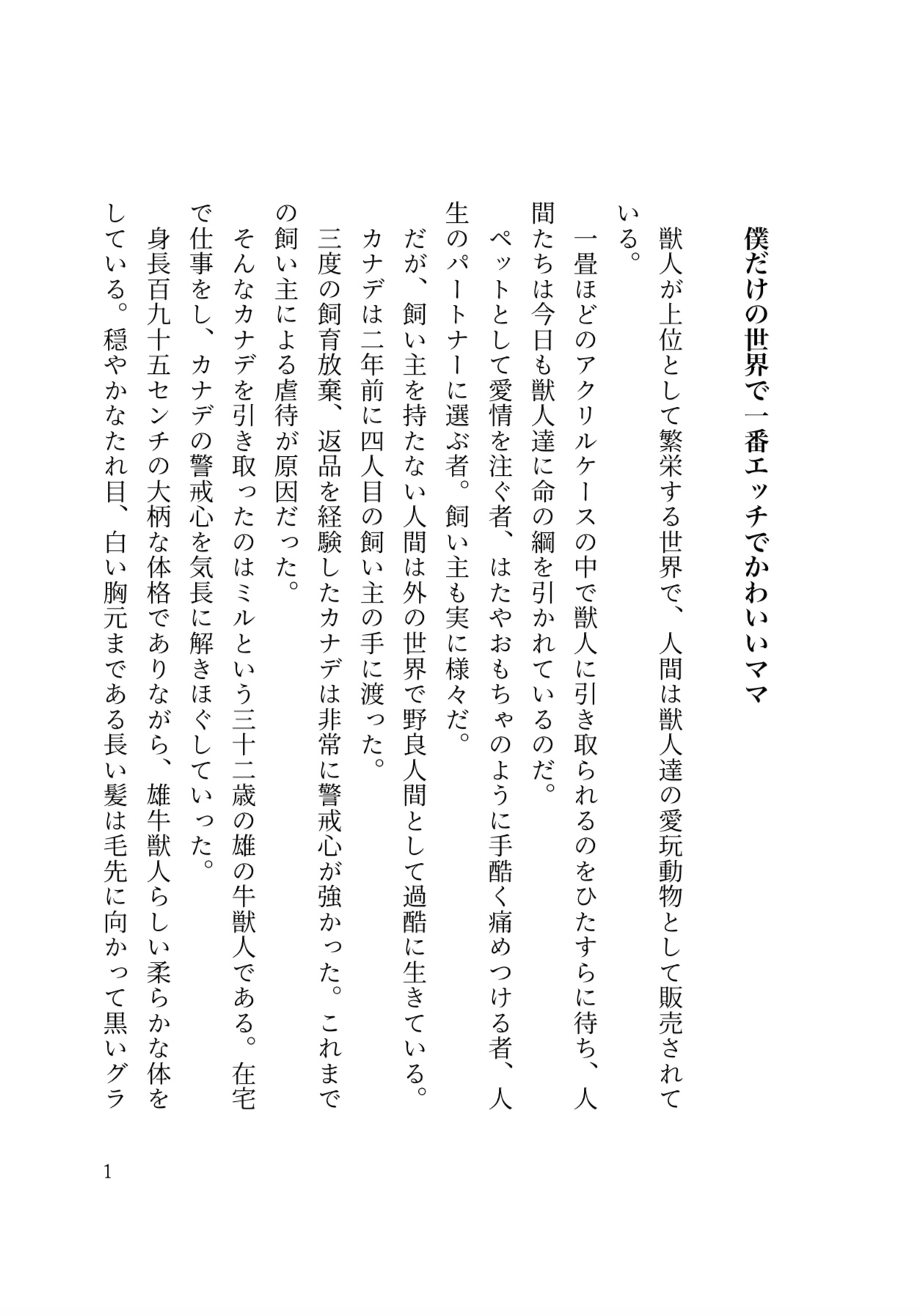 僕だけの世界で一番かわいいエッチなママ サンプル2